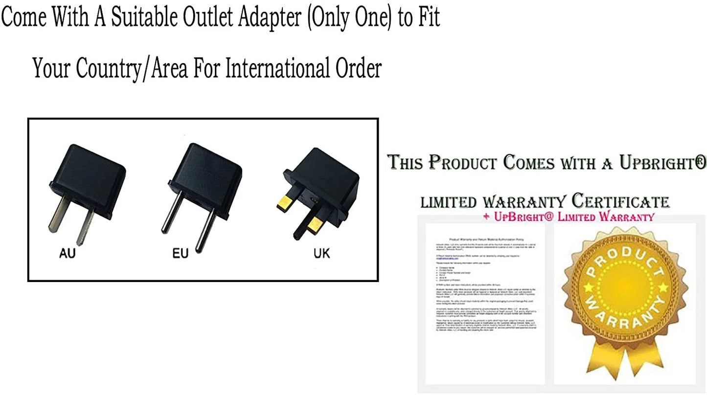 UpBright 25.6V AC/DC Adapter Compatible with Roborock Dyad WD1S1A Cordless Wet Dry Vacuum Cleaner 22.2V/4925mAh 21.6V/4600mAh Lithium-ion Battery Charging Dock 25.6VDC 1.4A Power Supply Cord Charger