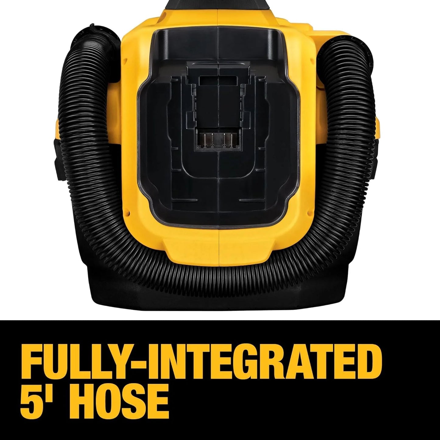 20V MAX Cordless Wet-Dry Vacuum, Tool Only (DCV580H),Black, Yellow, 17.10 Inch x 12.80 Inch x 12.30 Inch