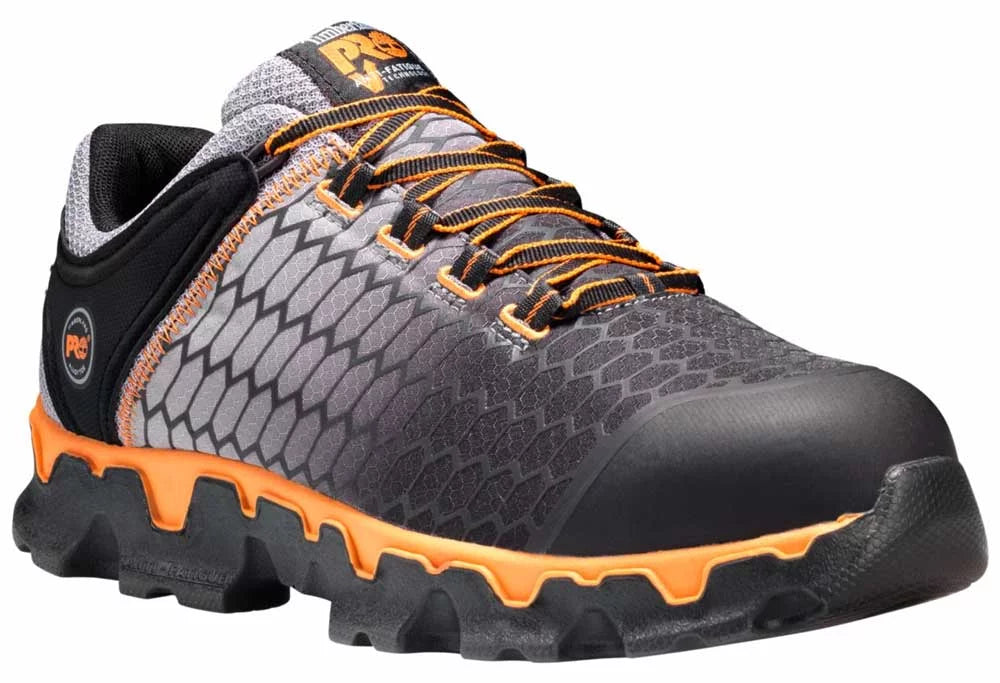 Timberland PRO Powertrain Sport Men's,Grey/Orange, Alloy Toe, SD, Sport Shoe (11.5 W)