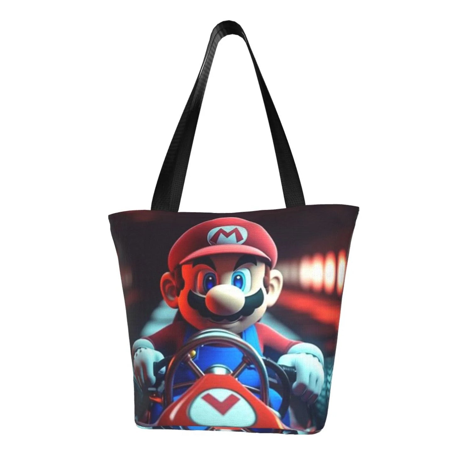 Super Mario Adventure Game Women's Tote Bag Large Capacity Shoulder Handbag For Travel Beach Shopping Business Work School