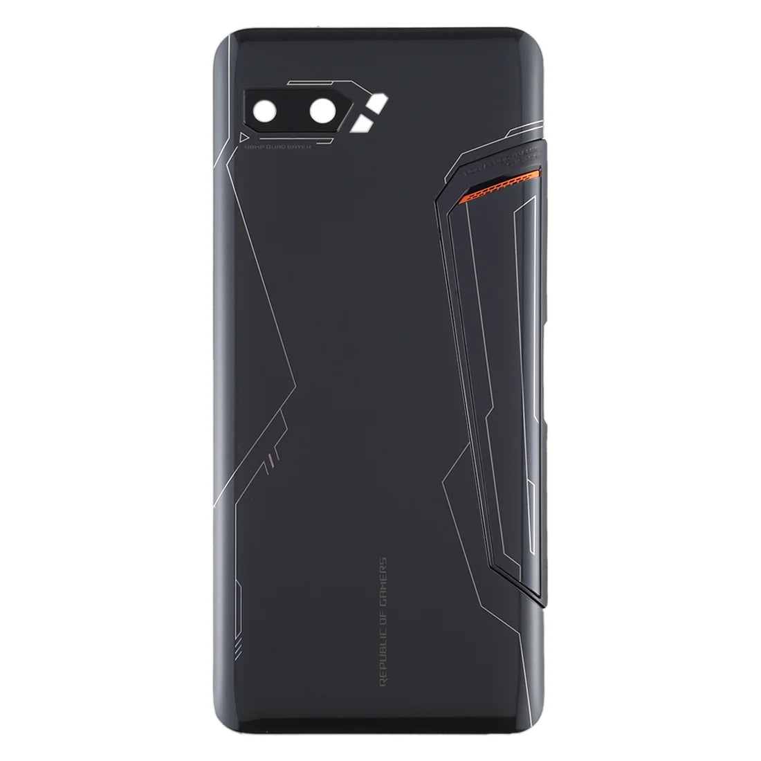 Back Cover for ROG Phone II ZS660KL I001D I001DA I001DE(Jet Black)