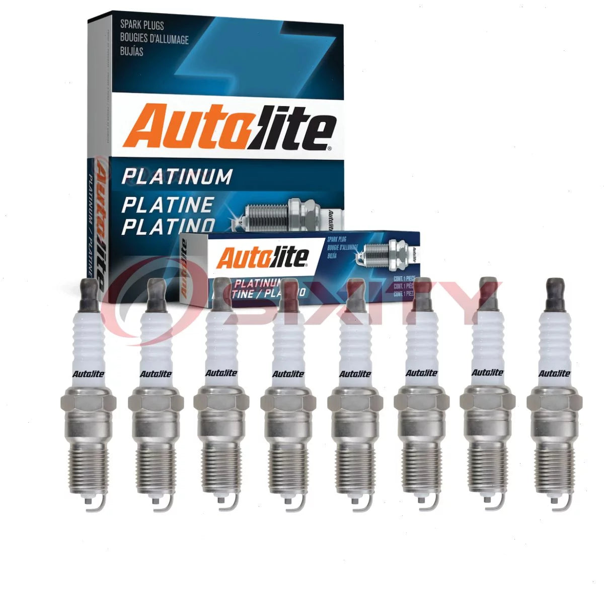 8 pc Autolite AP5245 Platinum Spark Plugs for 2103 2815 6 AGSF23C Ignition Wire Secondary Fits select: 1999-2010 CHEVROLET SILVERADO, 2000-2010 CHEVROLET TAHOE