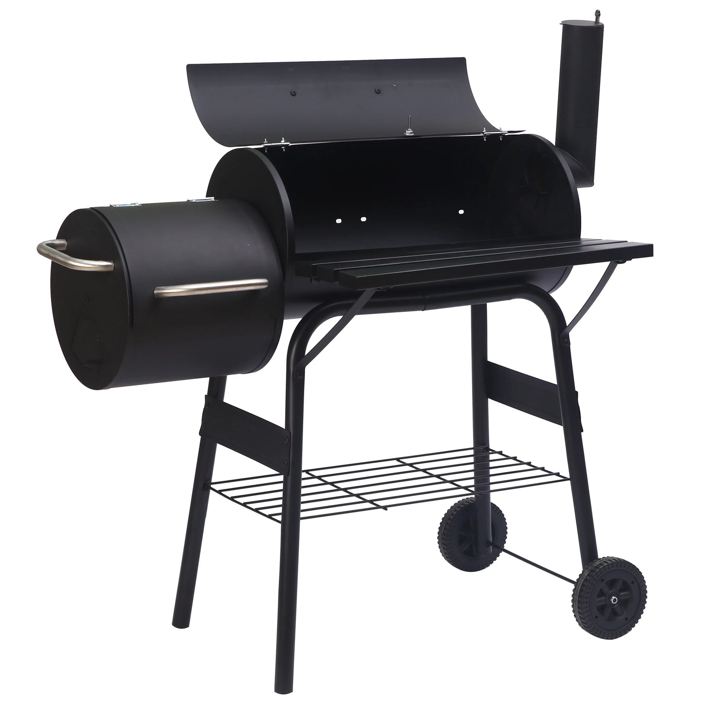 Vebreda Outdoor BBQ Grill Charcoal Barbecue Pit Backyard Meat Cooker Smoker