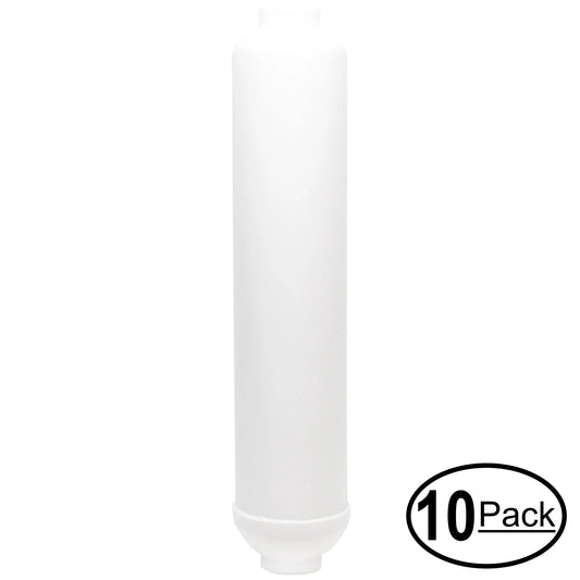 10-Pack Replacement for MaxWater 101094 Inline Filter Cartridge - Universal 10-inch Cartridge for MaxWater 7 stage portable alkaline REVERSE OSMOSIS SYSTEM - Denali Pure Brand