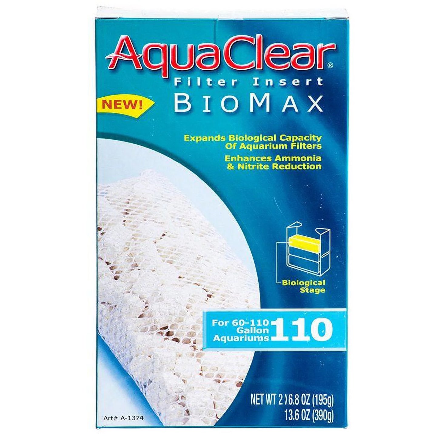 Aquaclear Bio Max Filter Insert [Aquarium, Filter Bio-Media] Bio Max 110 (Fits AquaClear 110 & 500)