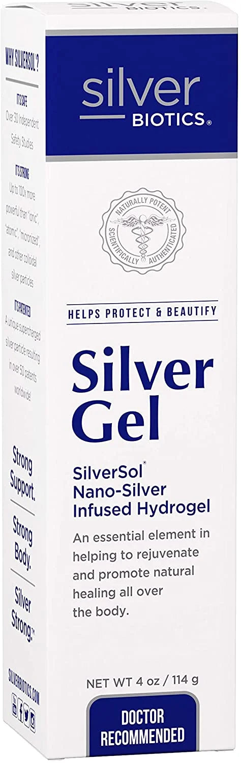 American Biotech Labs Silver Biotics Silver Gel Ultimate Skin & Body Care 4 oz