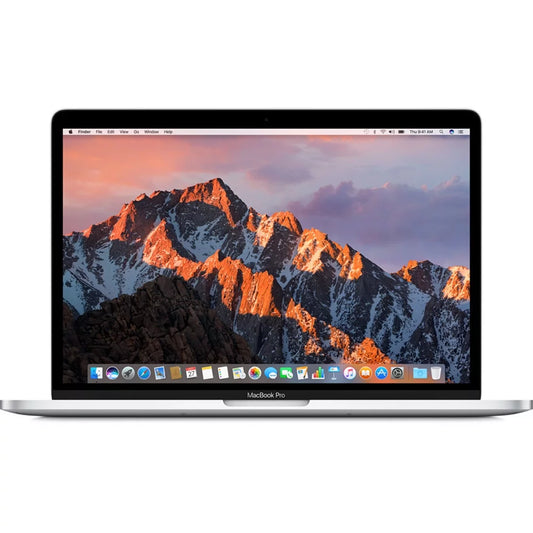 Apple Pro 13" 2016 Silver - Intel Core i5 2.9GHz - 8GB RAM - 256GB Solid State Drive - Model Number MLVP2LL/A - Grade C Pre-owned