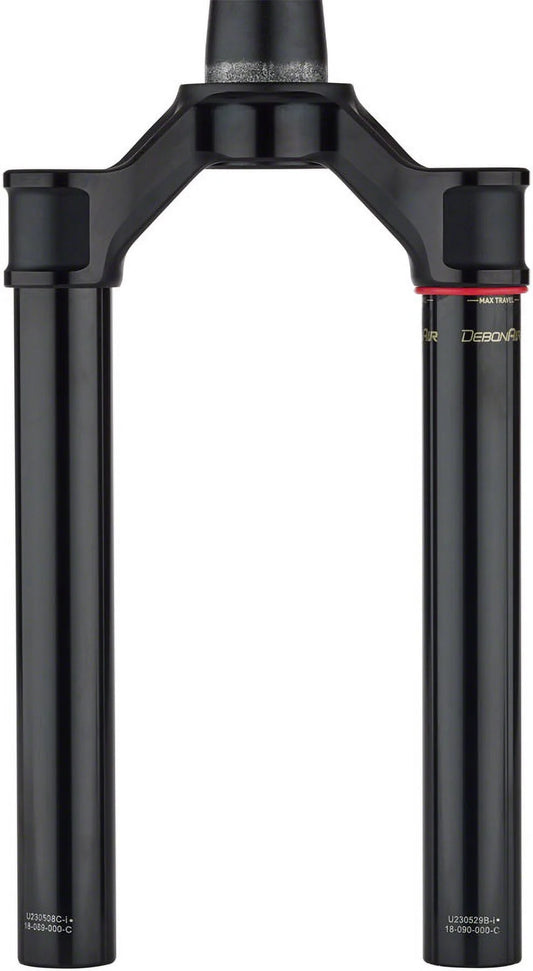 RockShox Crown/Steerer/Uppertube - Debonair 29 Boost 44 Offset Aluminum Taper Black Ano SID SL Ultimate, 32mm, 100-110mm