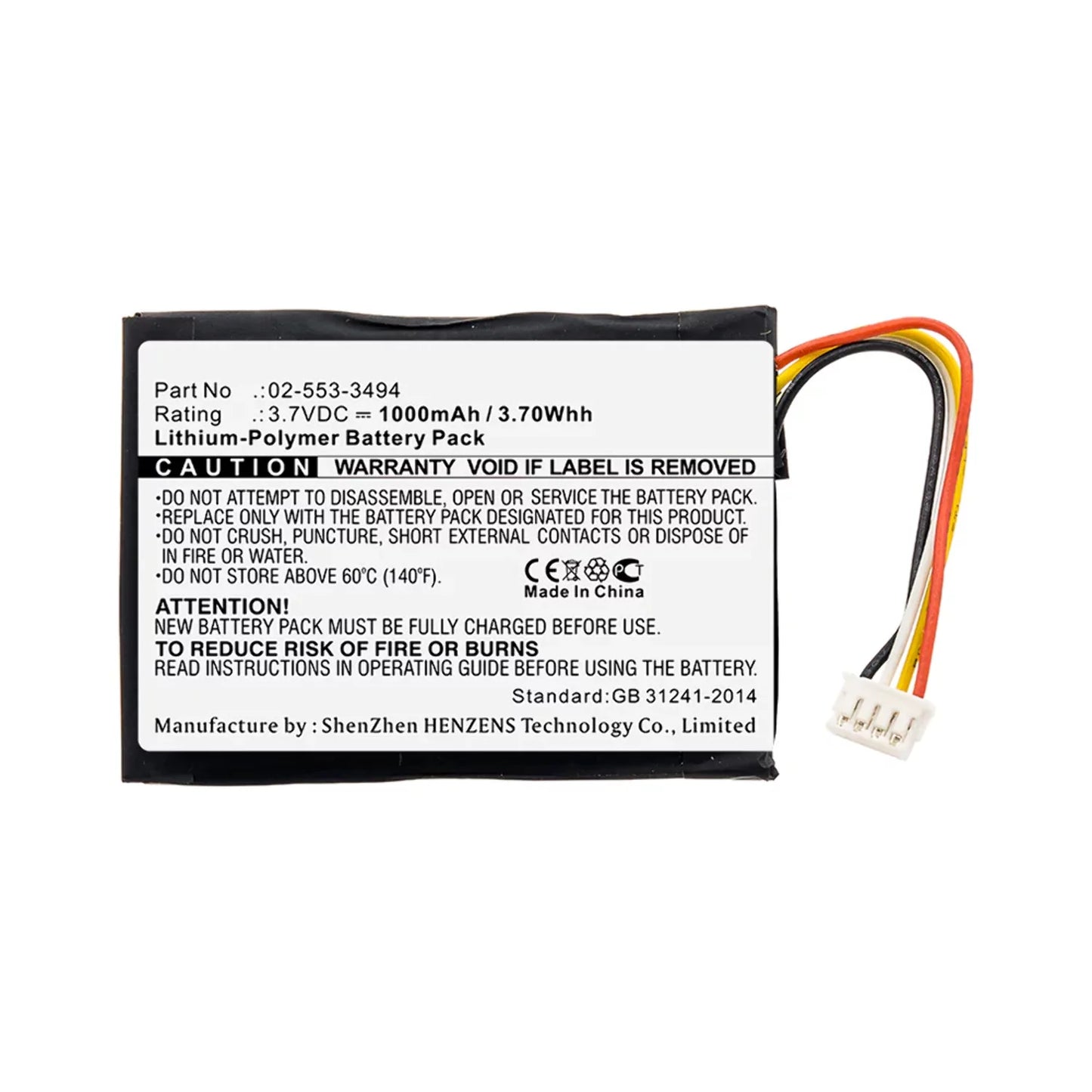 Batteries N Accessories BNA-WB-P11683 Speaker Battery - Li-Pol, 3.7V, 1000mAh, Ultra High Capacity - Replacement for Harman/Kardon 02-553-3494 Battery