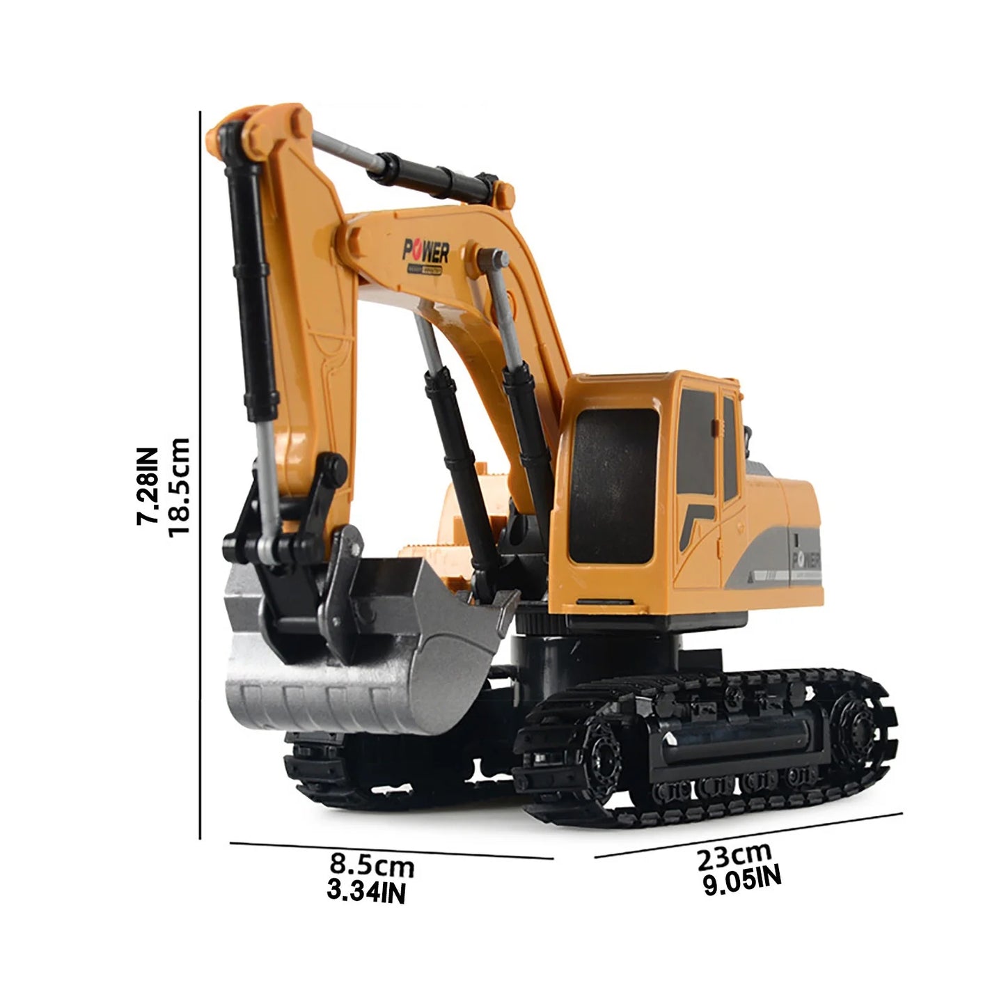 YHAIOGS RC Trucks Mini RC ExcavaTOr 1:24 Alloy Plastic Engineering Car Christmas Electri