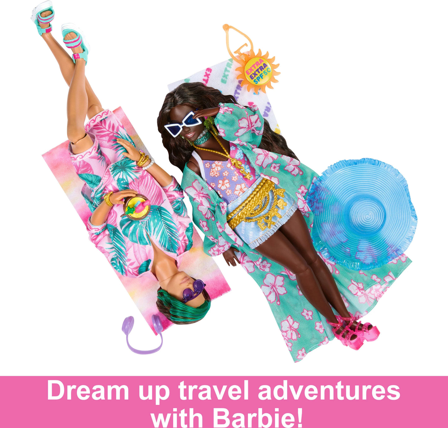 Travel Ken Doll with Beach Fashion, Barbie Extra Fly