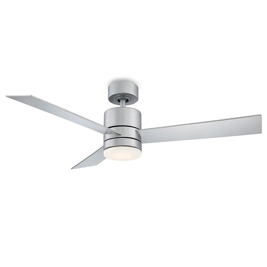 Axis Indoor and Outdoor 3-Blade Smart Ceiling Fan 52in Titanium with 3000K LED Light Kit and Remote Control