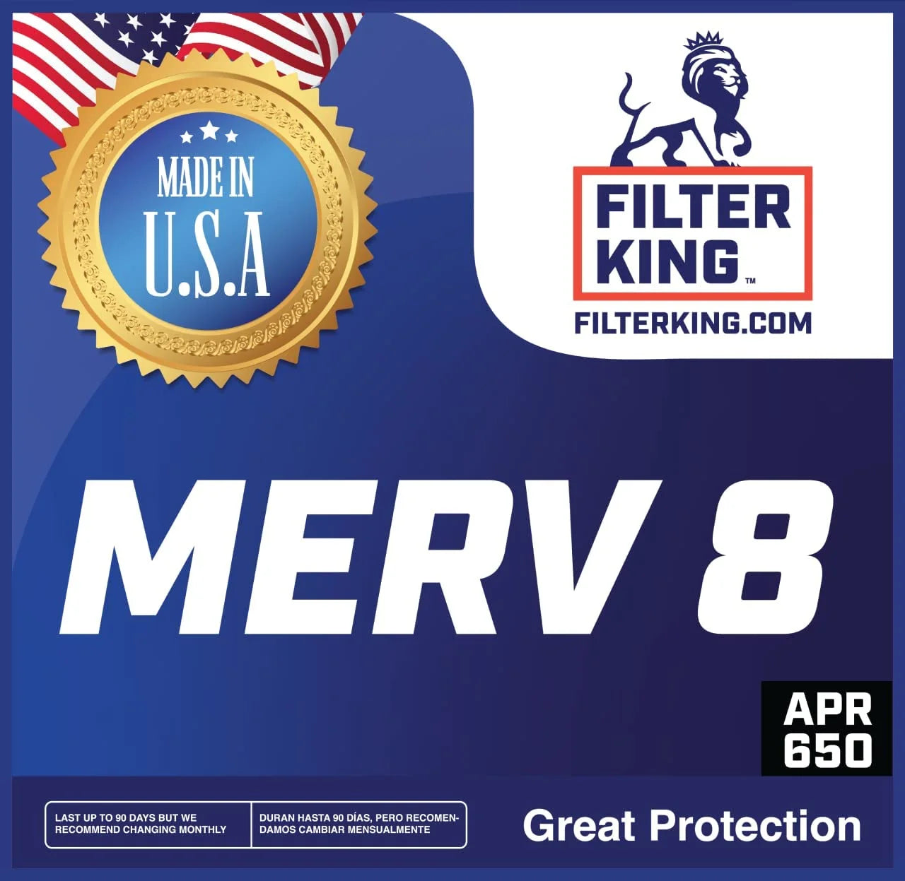 17.5x22x1 Air Filters | 2 Pack | MERV 8 HVAC Pleated AC Furnace Filters, Increases Air Quality | Actual Size 17.5x22x.75