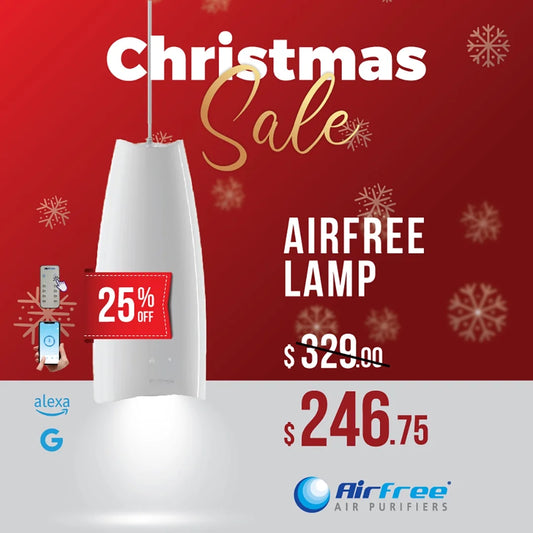 Airfree Lamp Filterless Silent Air Purifier | No Filter, Fan, or Humidifier | Covers 430 sq. ft.