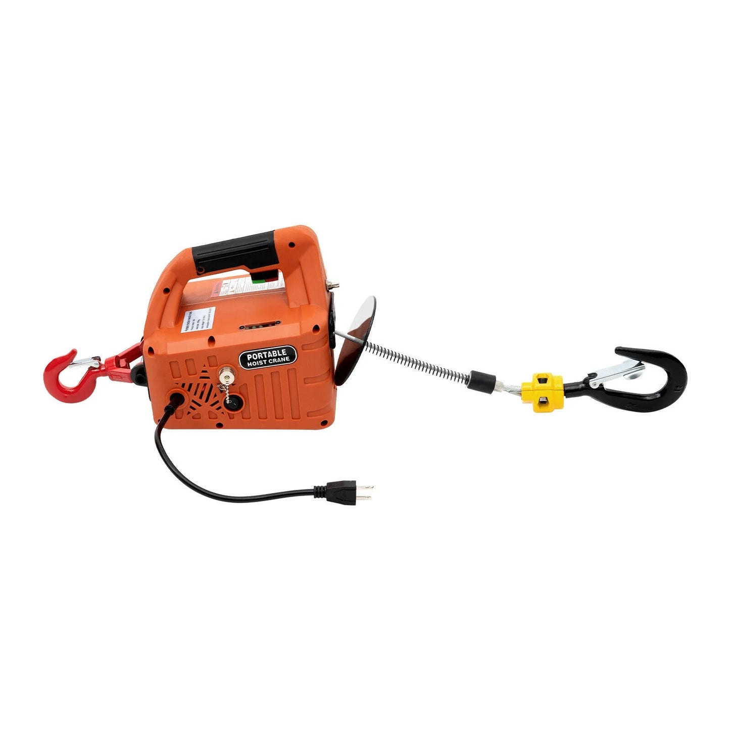 3-in-1 Hoist, Electric Hoist Winch, 1100lbs Portable Electric Winch, 110V Power Winch Crane, 25ft Lifting Height, w/Wire Control, Overload Protection for Lifting Towing