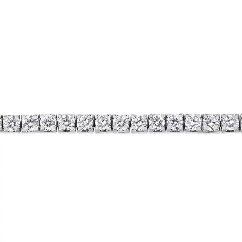 14K White Gold 2.0 Cttw Lab Grown Diamond 7.25" Classic Tennis Bracelet (F-G Color, VS2-SI1 Clarity)