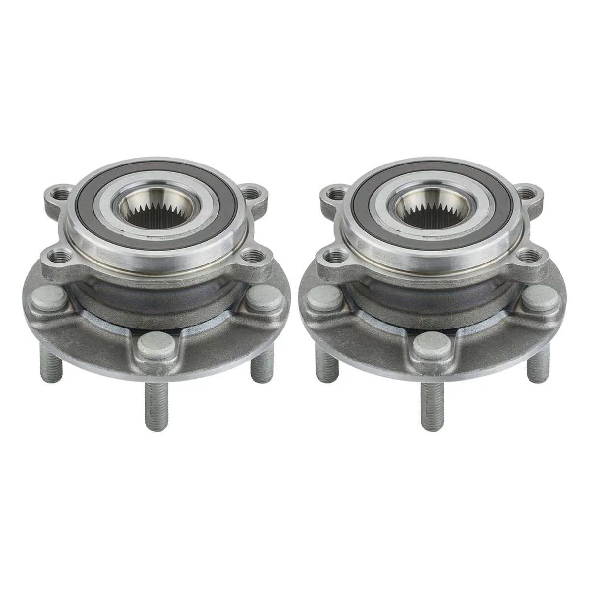 AutoShack Front Wheel Hub Bearing Set of 2 Driver and Passenger Side Replacement for 2013-2020 Mazda CX-5 2014 2015 2016 2017 2018 2019 Mazda 6 2.0L 2.2L 2.5L AWD FWD 5-Lug HB613349PR