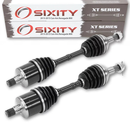 2 pc Sixity XT Rear Left Right Axle compatible with Can-Am Renegade 800 2013-2015 - EFI STD XXC 4X4