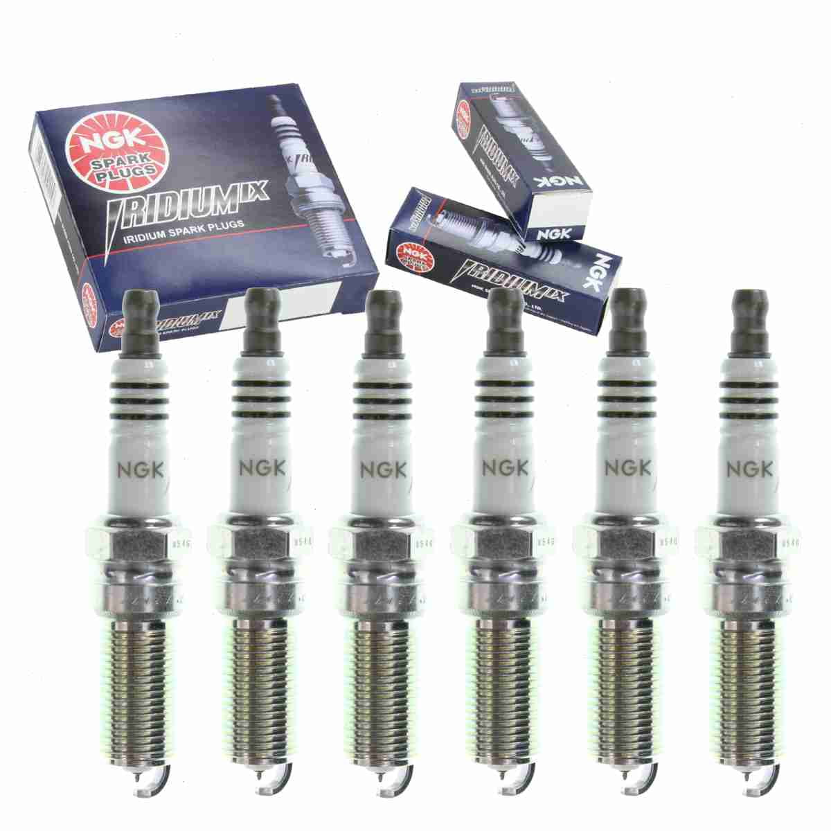 6 pc NGK Iridium IX Spark Plugs compatible with Mazda CX-9 3.5L 3.7L V6 2007-2015