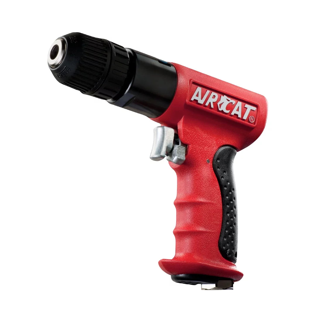 AIRCAT Pneumatic Tools 4338 .6 3/8-Inch Composite Reversible Drill with Jacobs Chuck 1,800 RPM