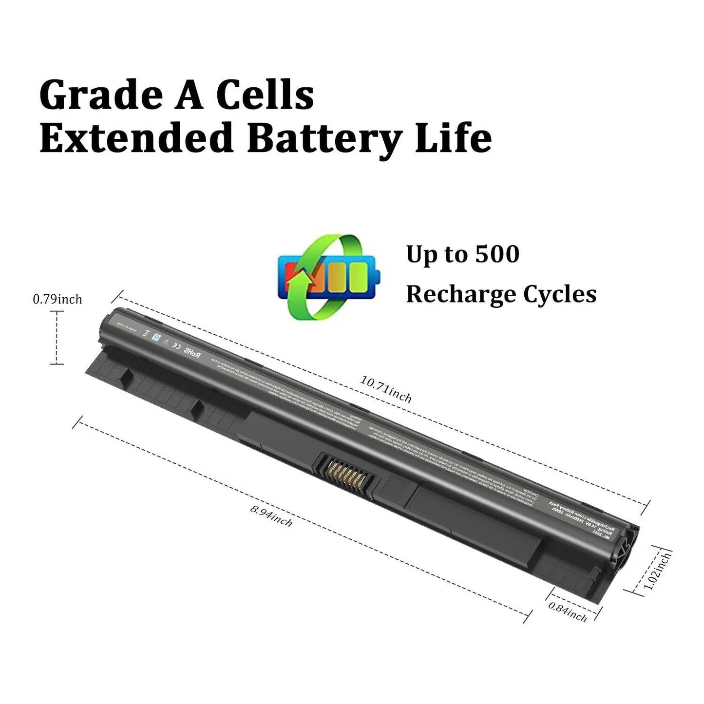 40WH M5Y1K 2 Batteries 14.8V for Inspiron 14 15 17 5000 3000 Series US