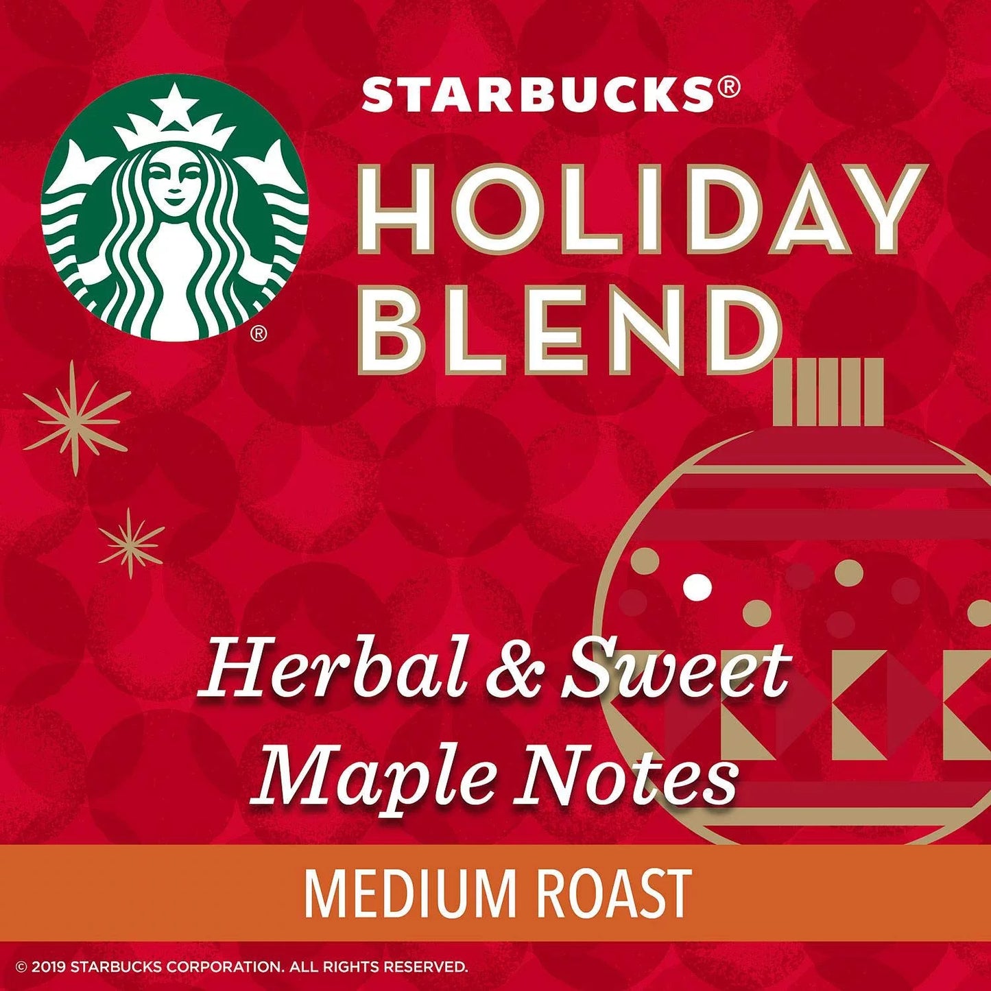 Starbucks Holiday Ground Coffee, Herbal & Sweet, 35 Ounce