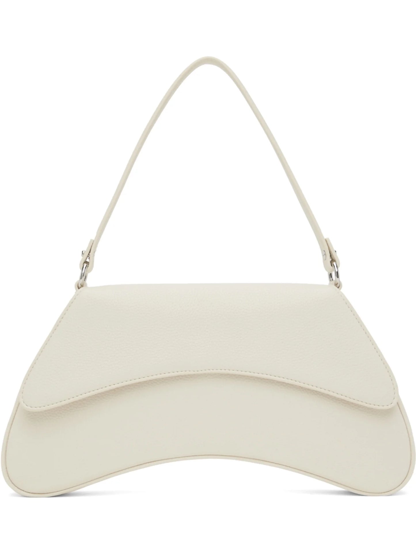 SIMON MILLER Women's White Solid Single Strap Shoulder Bag