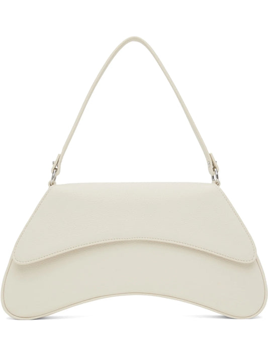 SIMON MILLER Women's White Solid Single Strap Shoulder Bag