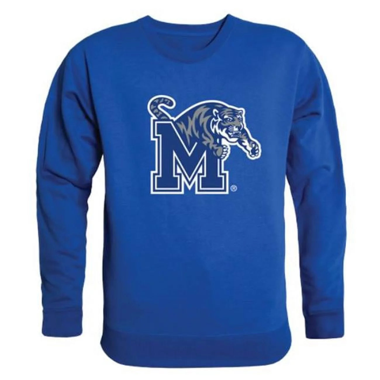 W Republic 508-339-RL2-05 NCAA Memphis Tigers College Crewneck Sweater, Royal - 2XL