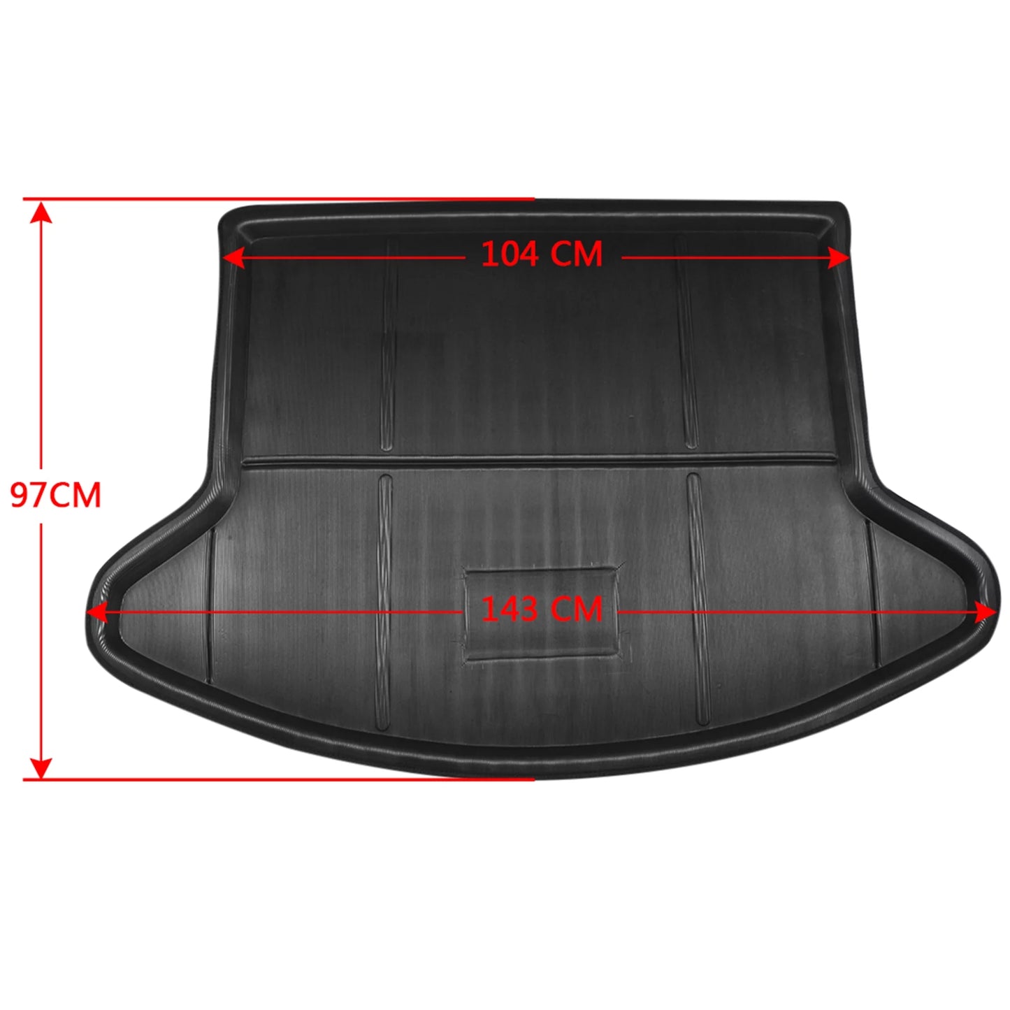 Unique Bargains Black Rear Trunk Tray Boot Liner Cargo Floor Mat Cover for Mazda CX-5 2013-2016