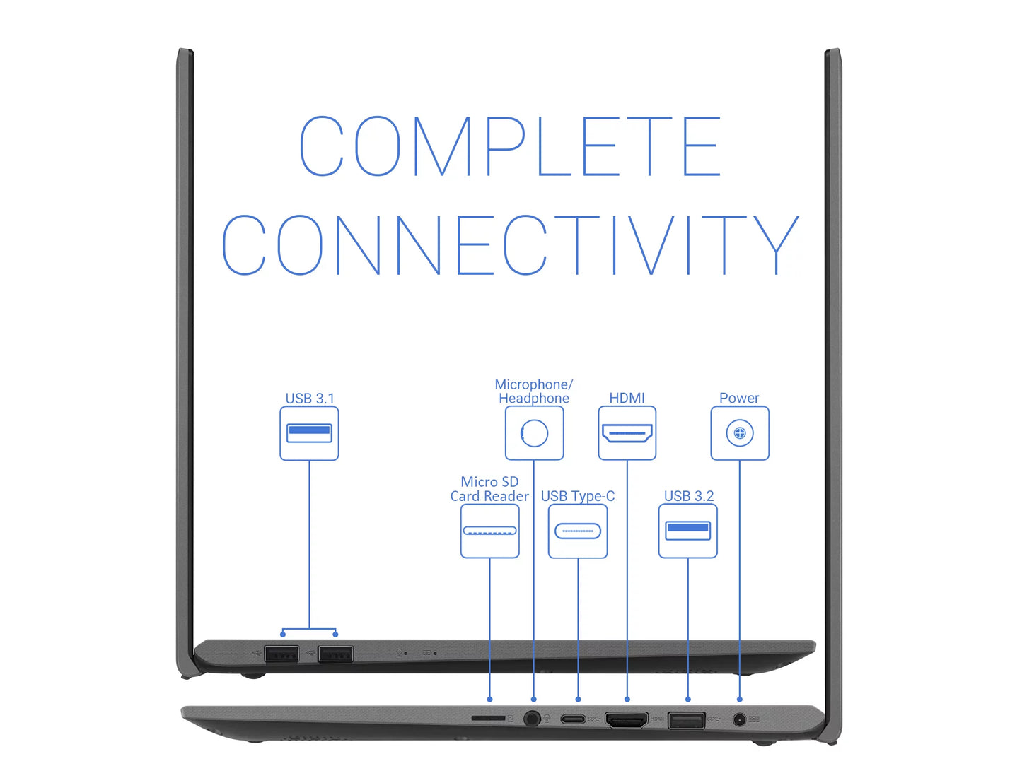 Vivobook X512JA Notebook, 15.6" FHD Display, Intel Core i7-1065G7 Upto 3.9GHz, 20GB RAM, 512GB NVMe Solid-state drive + 500GB HDD, HDMI, Card Reader, Wi-Fi, Bluetooth, Win OS 10 Pro S