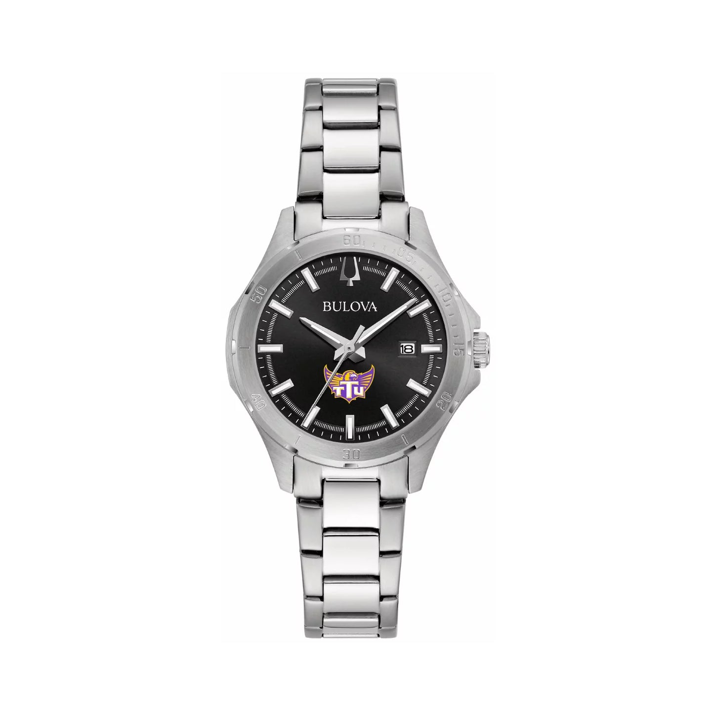 Women's Bulova Black Tennessee Tech Golden Eagles Stainless Steel Classic Sport Watch