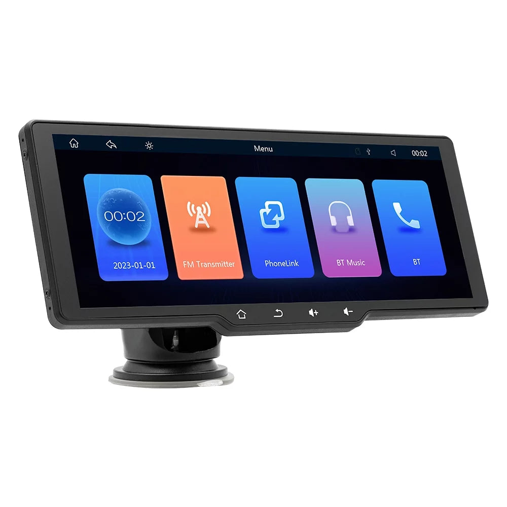 Tomshoo MultiMedia Player with Portable Wireless CarPlay, Car Camera Auto Camcorder, and Car Rearview Camera