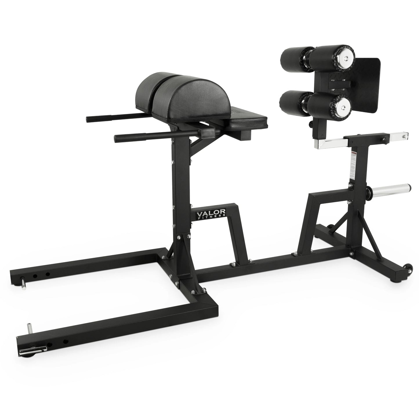 Valor Fitness Glute Ham Developer Machine - Adjustable GHD Equipment- Max Weight 400 lbs - Ab Core Hip Back Workout - Hyperextensions Sit Ups – Includes Band Pegs - Olympic Plate Storage - Home Gym -