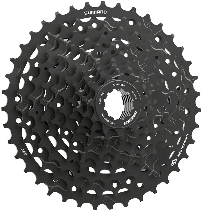 Shimano CUES CS-LG300-10 Cassette - 10-Speed, 11-39t, LINKGLIDE, Black