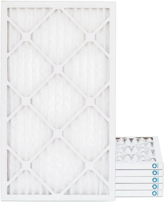 18X24x1 MERV 11, MPR 1000 Pleated Furne 1" Air Filters By Pamlico. 6 Pk. Size: 17-1/2 X 23-1/2 X 3/4