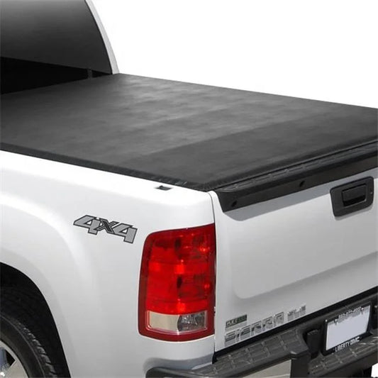 Smart Soft Folding Truck Bed Cover for 1999-2018 Ford F-250, 1999-2018 Ford F-350 Super Duty, Black