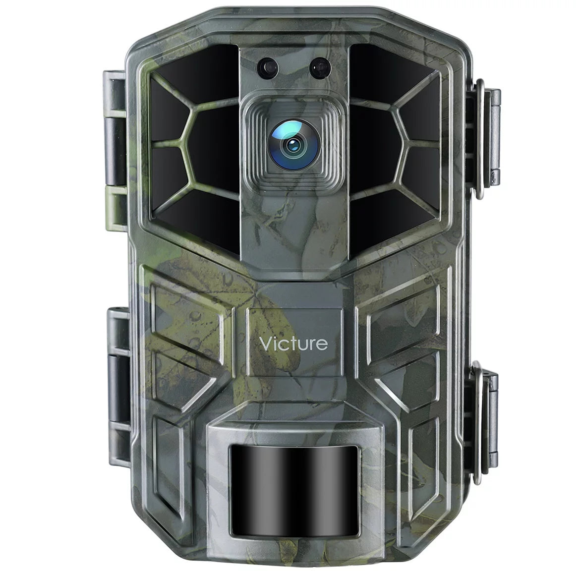 Victure HC520 4K/30MP Trail Camera IP66 Waterproof with LEDs Infrared Night Vision Game Camera 120° Detection Angle with 0.3' Trigger Speed for Outdoor Security