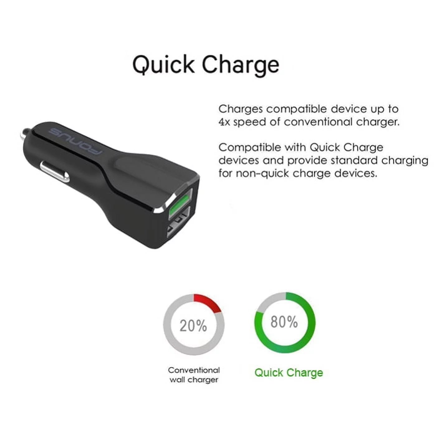 Type-C USB Cable Fast Home Car Charger 6ft Long Travel Power Q1Z for Samsung Galaxy Fold A9 A50 A20 A10e - Sonim XP8 XP3 - Sony Xperia 5 10 Plus 1 - Xiaomi Redmi Note 7, Mi Mix 2 9T 9