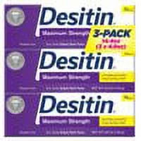 6 PACK - Desitin Maximum Strength Paste Zinc Oxide Diaper Rush 4 Oz. each