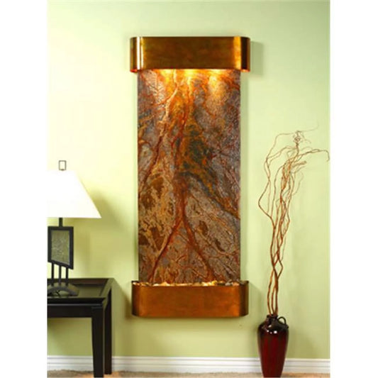 Adagio IFR1006 Inspiration Falls - Brown Rainforest Marble Wall Fountain