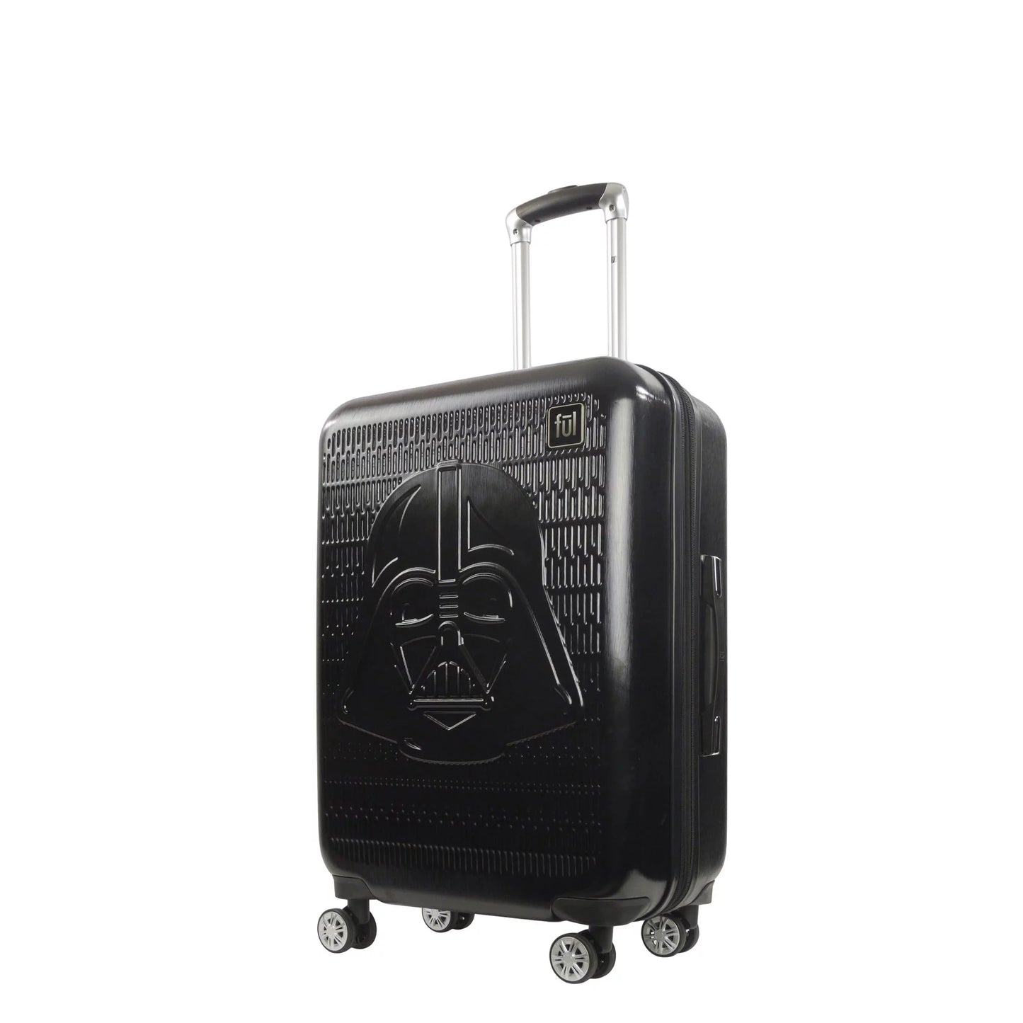 Star Wars Darth Vader 25 Inch Rolling Luggage, Embossed Hardshell Suitcase with Wheels, Black